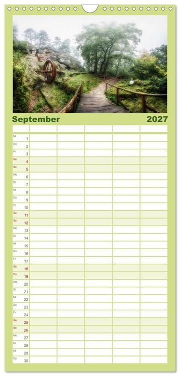 Produktbild: Familienplaner 2027 - Der Harz einfach magisch mit 5 Spalten (Wandkalender, 21 x 45 cm) CALVENDO
