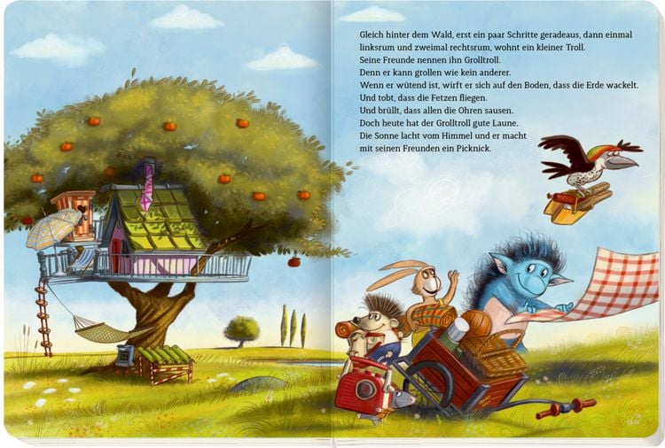 Produktbild: Der Grolltroll ... grollt heut nicht!? (Pappbilderbuch)