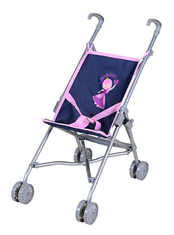 Produktbild: Knorrtoys 12642 - Puppenbuggy Sim Princess Blue, klappbar, Schieberh&ouml;he: 55 cm