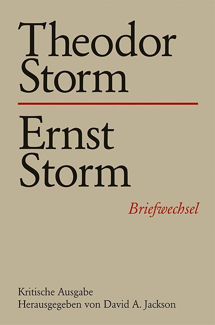 Produktbild: Theodor Storm &ndash; Ernst Storm