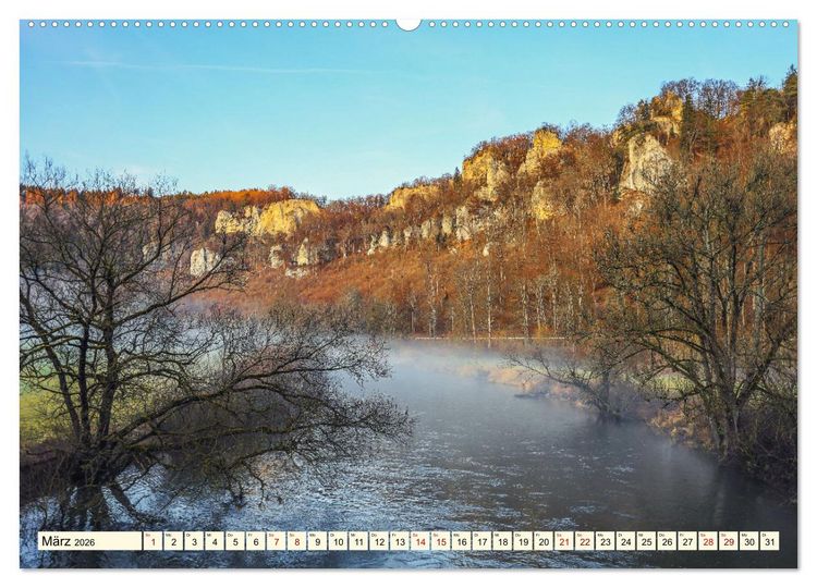 Produktbild: Naturpark Obere Donau (hochwertiger Premium Wandkalender 2026 DIN A2 quer), Kunstdruck in Hochglanz