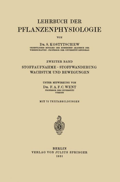 Produktbild: Stoffaufnahme &middot; Stoffwanderung Wachstum und Bewegungen