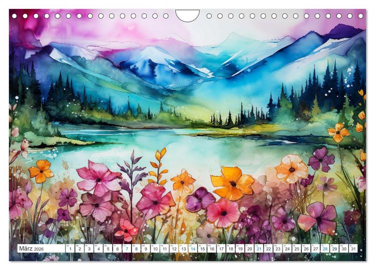 Produktbild: Farbsinfonie der Natur (Wandkalender 2026 DIN A4 quer), CALVENDO Monatskalender