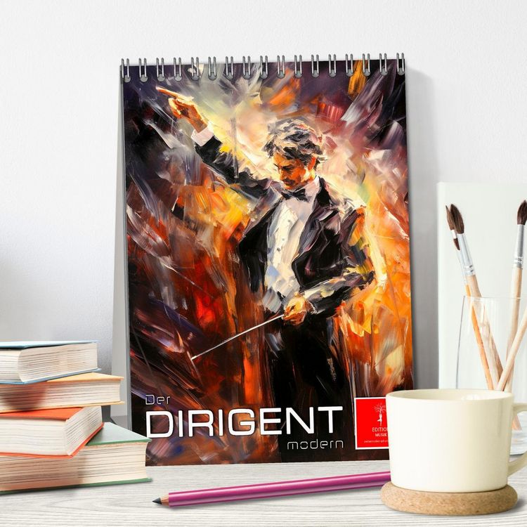 Produktbild: Der Dirigent modern (Tischkalender 2026 DIN A5 hoch), CALVENDO Monatskalender