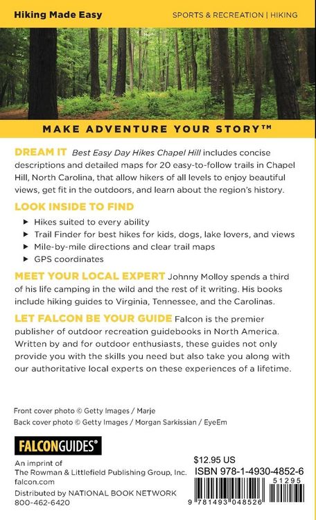 Produktbild: Best Easy Day Hikes Chapel Hill