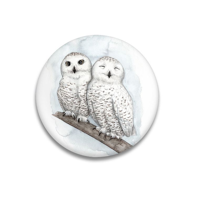 Produktbild: Dekomagnet Snowy Owls