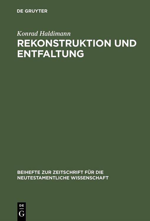 Produktbild: Rekonstruktion und Entfaltung