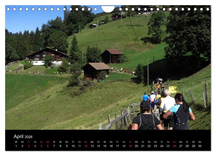 Produktbild: Der Jungfrau-Marathon (Wandkalender 2026 DIN A4 quer), CALVENDO Monatskalender