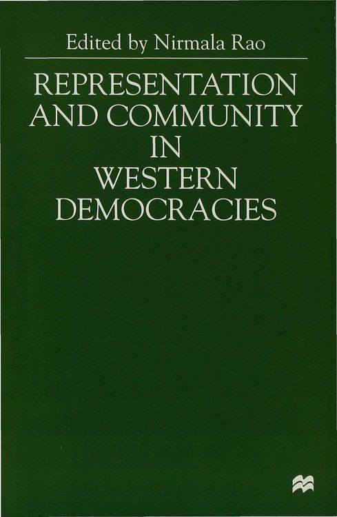 Produktbild: Representation and Community in Western Democracies