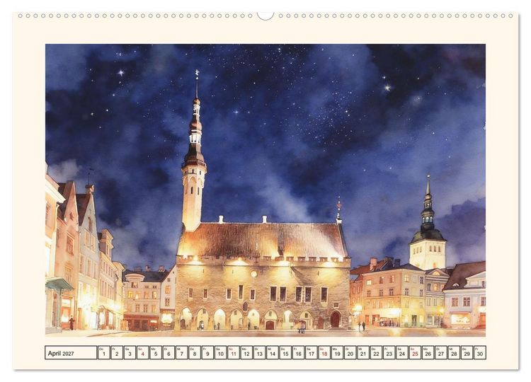 Produktbild: Reise nach Estland (Wandkalender 2027 DIN A2 quer), CALVENDO Monatskalender