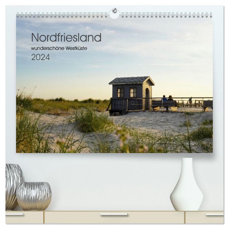 Produktbild: Nordfriesland - wundersch&ouml;ne Westk&uuml;ste (hochwertiger Premium Wandkalender 2026 DIN A2 quer), Kunstdruck in Hochglanz