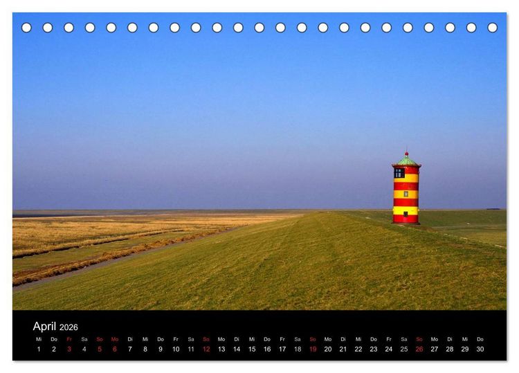 Produktbild: Ostfriesland (Tischkalender 2026 DIN A5 quer), CALVENDO Monatskalender