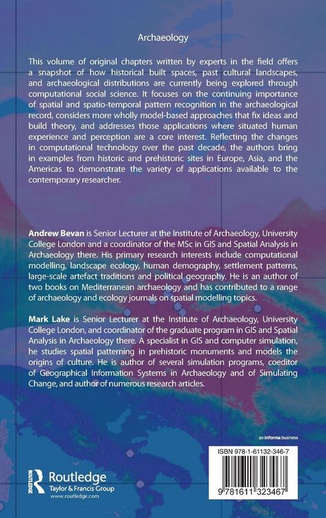 Produktbild: Computational Approaches to Archaeological Spaces