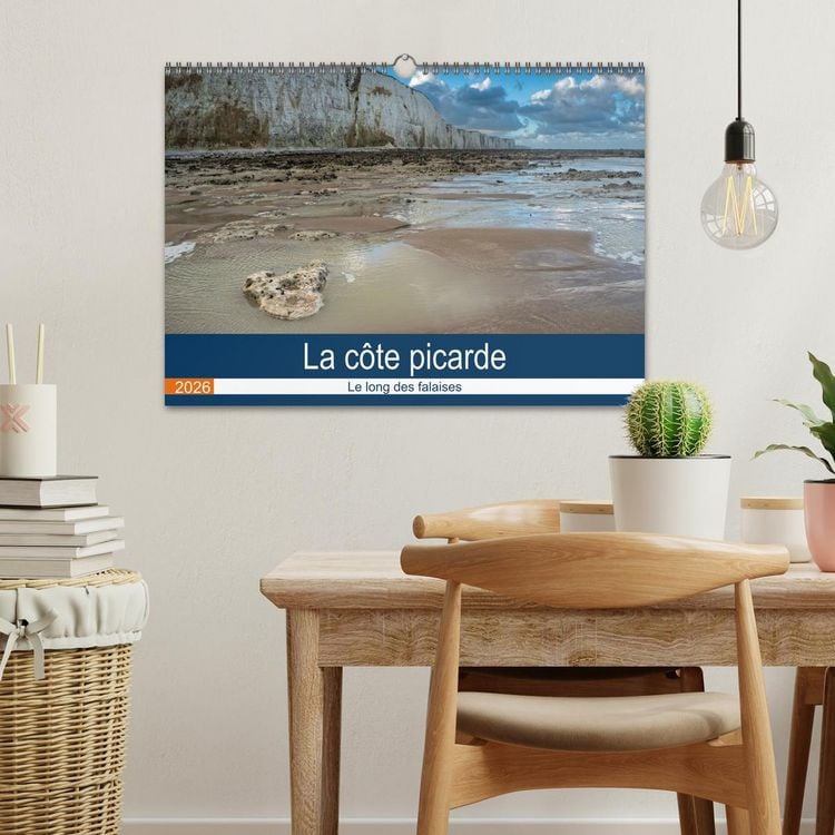 Produktbild: La c&ocirc;te picarde Le long des falaises (Calendrier mural 2026 DIN A3 vertical), CALVENDO calendrier mensuel