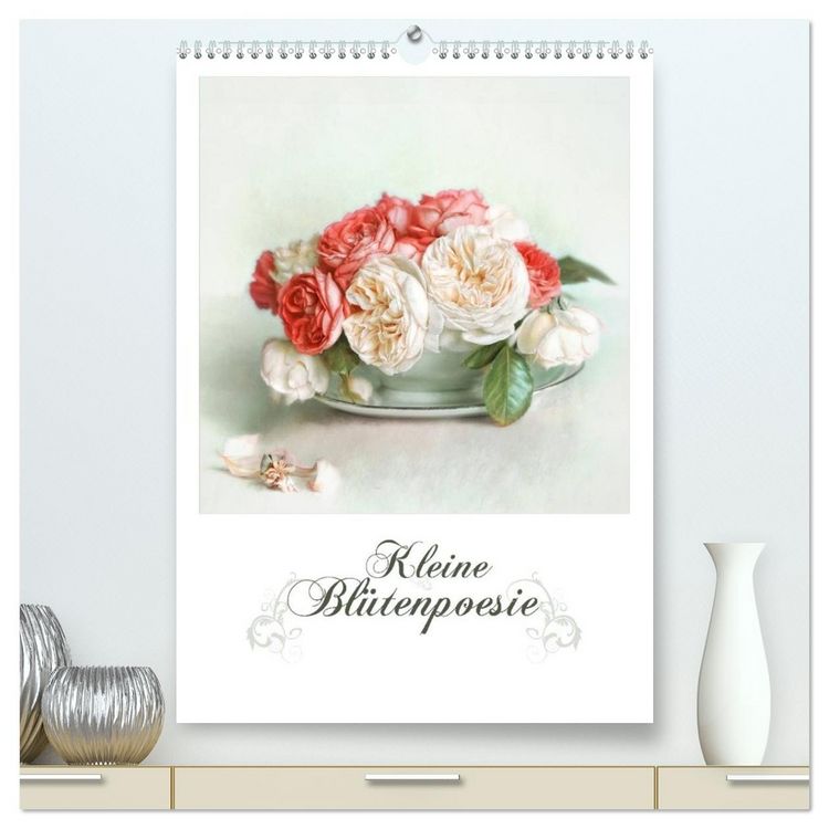 Produktbild: Kleine Bl&uuml;tenpoesie (hochwertiger Premium Wandkalender 2026 DIN A2 hoch), Kunstdruck in Hochglanz