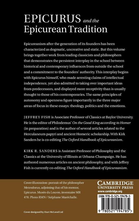 Produktbild: Epicurus and the Epicurean Tradition