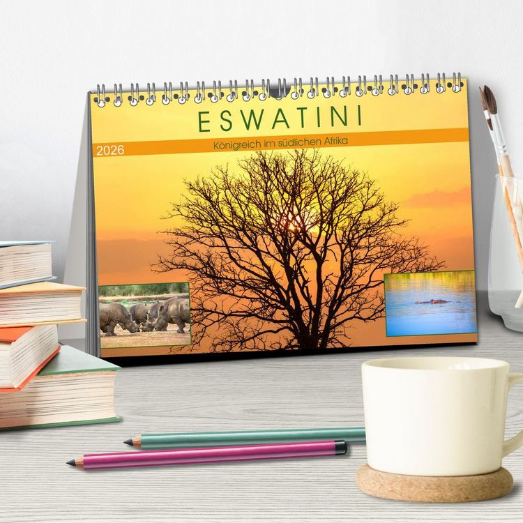 Produktbild: Eswatini - K&ouml;nigreich im s&uuml;dlichen Afrika (Tischkalender 2026 DIN A5 quer), CALVENDO Monatskalender