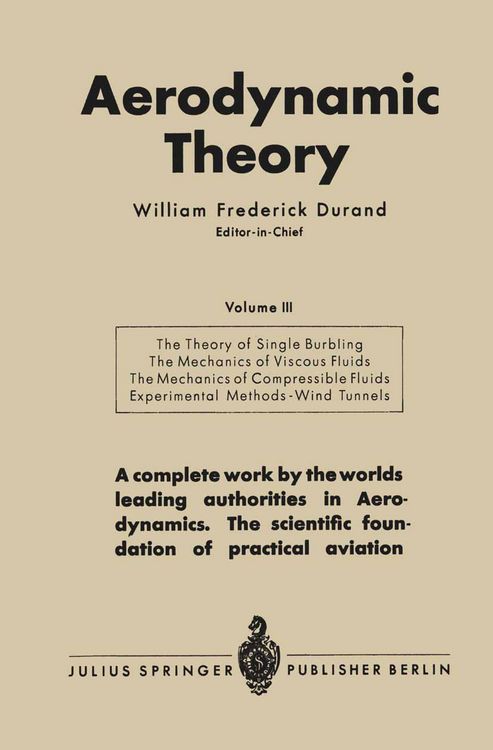 Produktbild: Aerodynamic Theory