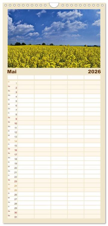 Produktbild: Familienplaner 2026 - Gr&ouml;mitz - Ostseebad an der Sonnenseite mit 5 Spalten (Wandkalender, 21 x 45 cm) CALVENDO