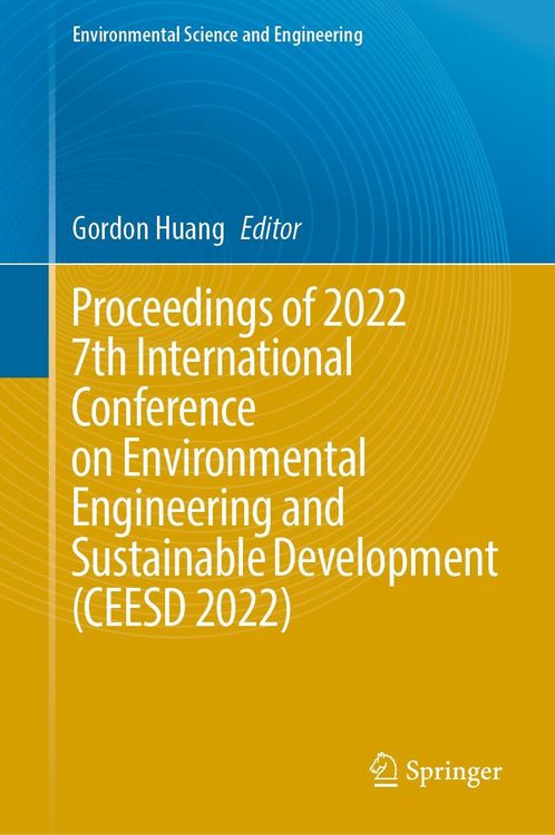 Produktbild: Proceedings of 2022 7th International Conference on Environmental Engineering and Sustainable Development (CEESD 2022)