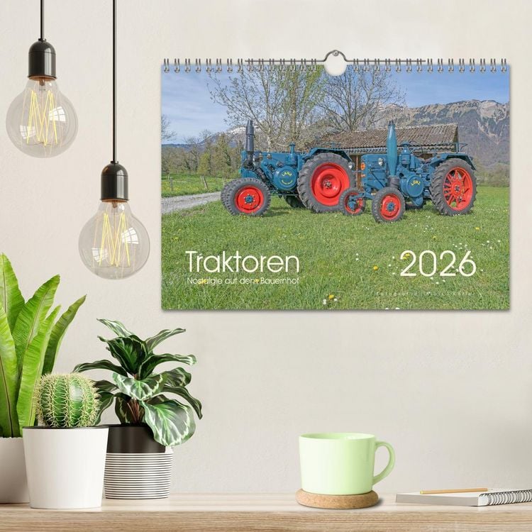 Produktbild: Traktoren &ndash; Nostalgie auf dem Bauernhof (Wandkalender 2026 DIN A4 quer), CALVENDO Monatskalender