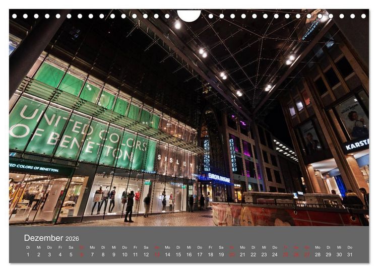 Produktbild: Nightwalk - Hamburg (Wandkalender 2026 DIN A4 quer), CALVENDO Monatskalender