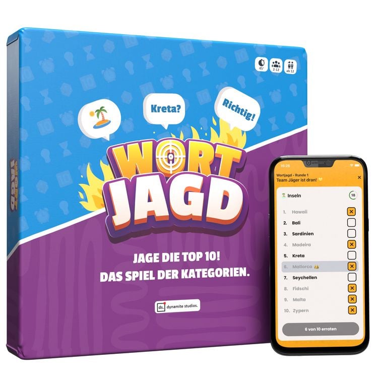 Produktbild: DYNAMITE GAMES&reg; - Wortjagd - "Jage die Top 10! Das Spiel der Kategorien."