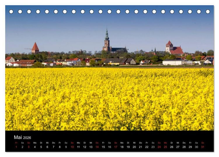 Produktbild: Univerit&auml;ts- und Hansestadt Greifswald (Tischkalender 2026 DIN A5 quer), CALVENDO Monatskalender