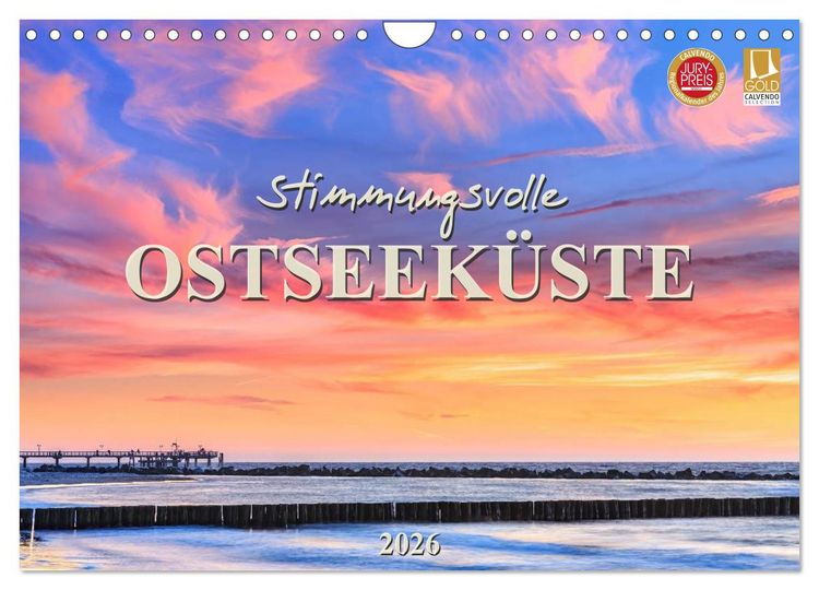 Produktbild: Stimmungsvolle Ostseek&uuml;ste 2026 (Wandkalender 2026 DIN A4 quer), CALVENDO Monatskalender