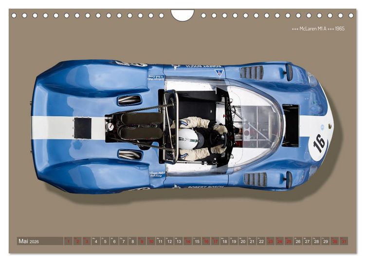 Produktbild: Legenden des Rennsports Historic Sports Cars 1960-1975 (Wandkalender 2026 DIN A4 quer), CALVENDO Monatskalender