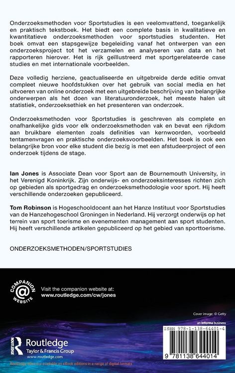 Produktbild: Onderzoeksmethoden voor Sportstudies
