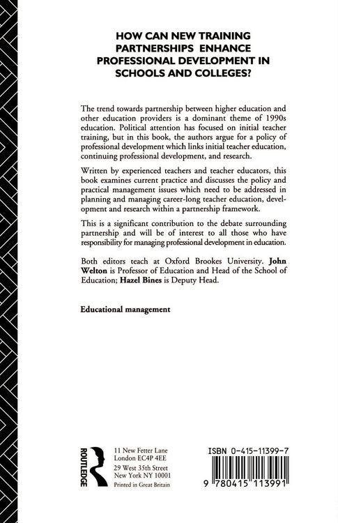 Produktbild: Managing Partnership in Teacher Training and Development