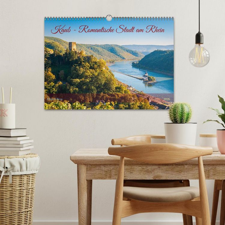 Produktbild: Kaub - Romantische Stadt am Rhein (Wandkalender 2026 DIN A3 quer), CALVENDO Monatskalender