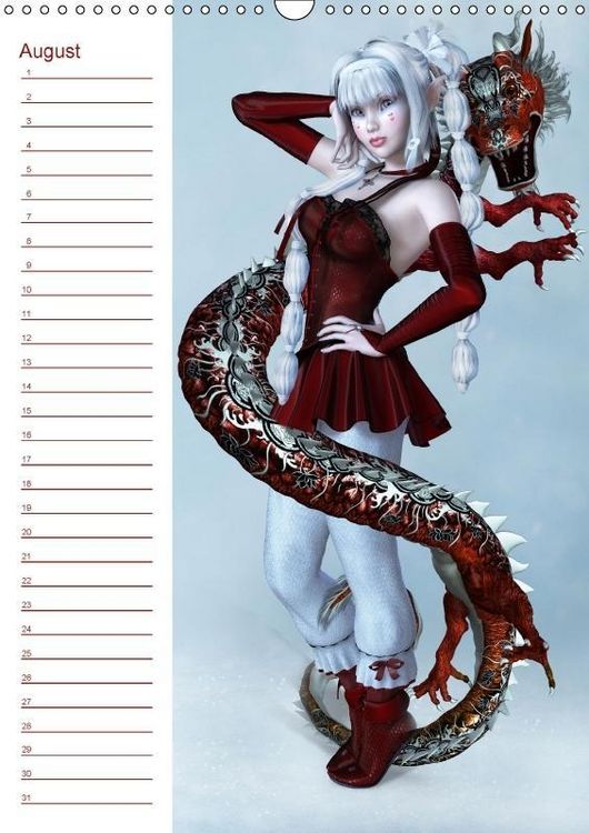 Produktbild: M&auml;dchen im Manga Style (Wandkalender immerw&auml;hrend DIN A3 hoch)