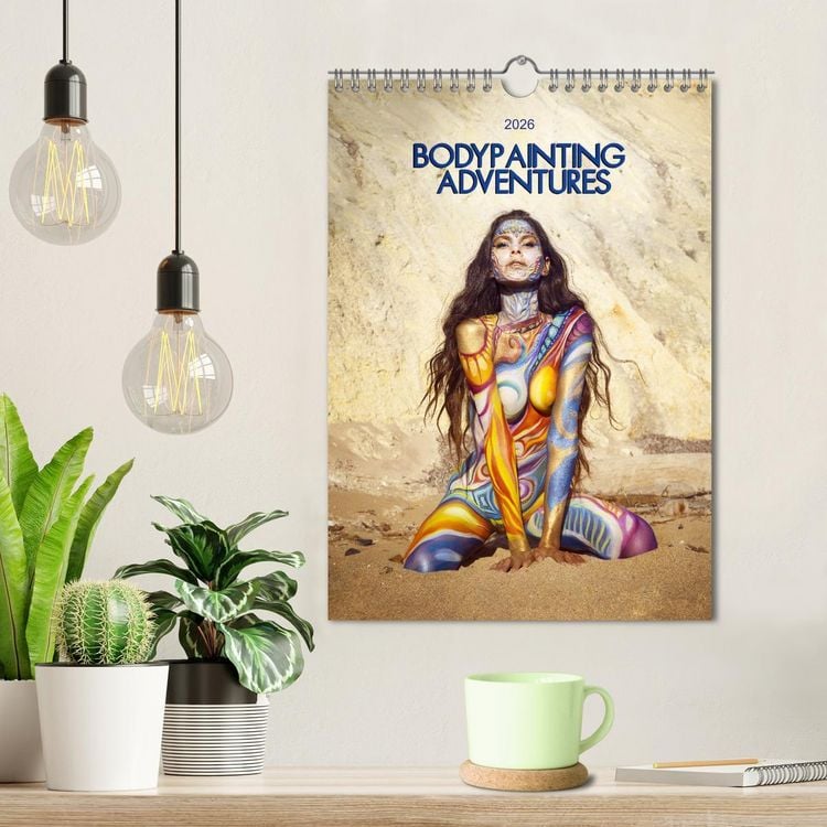 Produktbild: Bodypainting Adventures - Farbe auf nackter Haut (Wandkalender 2026 DIN A4 hoch), CALVENDO Monatskalender