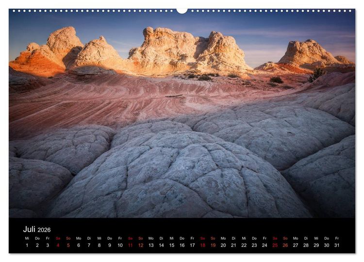 Produktbild: USA Desert Dreams (hochwertiger Premium Wandkalender 2026 DIN A2 quer), Kunstdruck in Hochglanz