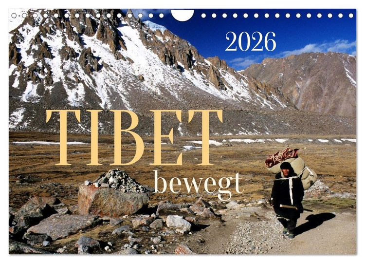 Produktbild: Tibet bewegt (Wandkalender 2026 DIN A4 quer), CALVENDO Monatskalender