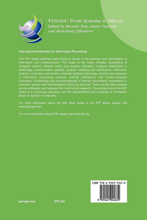 Produktbild: VLSI-SoC: From Systems to Silicon