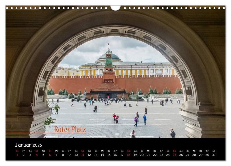 Produktbild: Von Moskau nach St. Petersburg (Wandkalender 2026 DIN A3 quer), CALVENDO Monatskalender