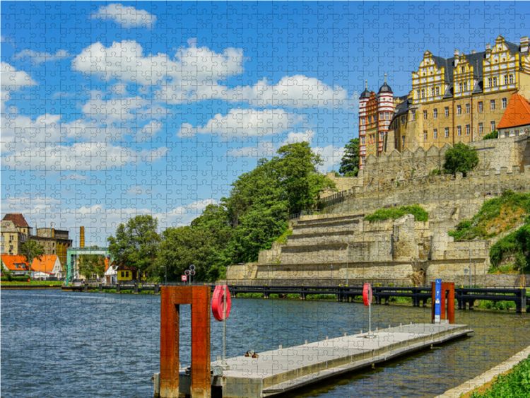 Produktbild: CALVENDO Puzzle Schloss Bernburg | 1000 Teile Lege-Gr&ouml;&szlig;e 64x48cm Foto-Puzzle f&uuml;r gl&uuml;ckliche Stunden