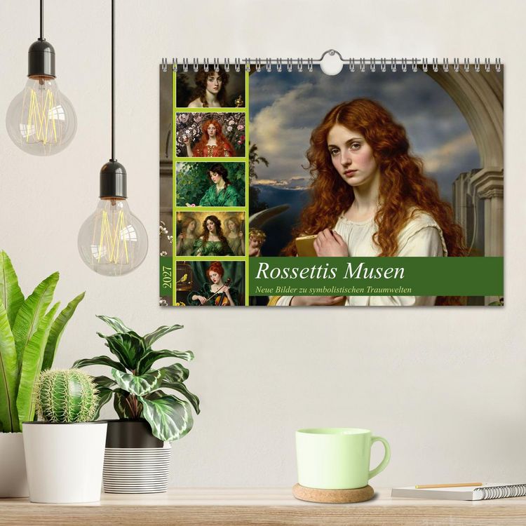Produktbild: Rossettis Musen, neue Bilder zu symbolistischen Traumwelten (Wandkalender 2027 DIN A4 quer), CALVENDO Monatskalender