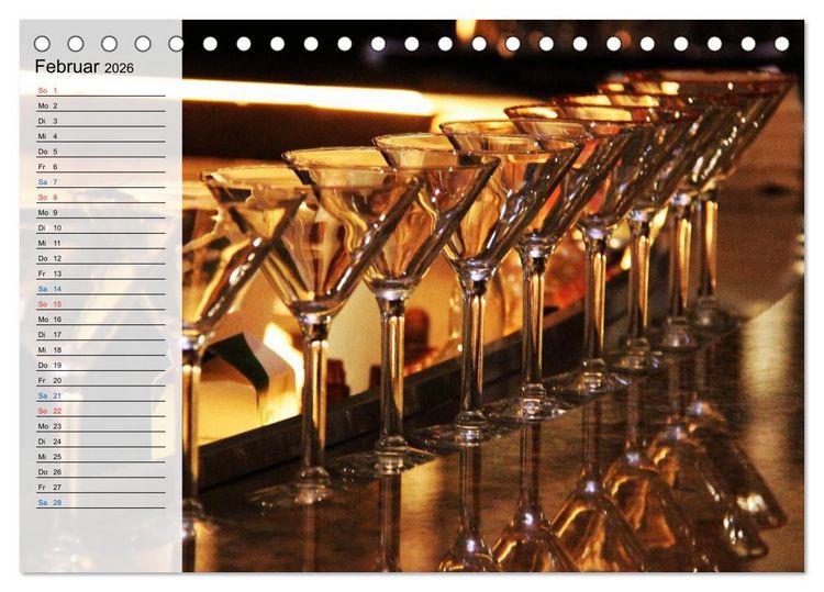 Produktbild: Bar Ambiente (Tischkalender 2026 DIN A5 quer), CALVENDO Monatskalender