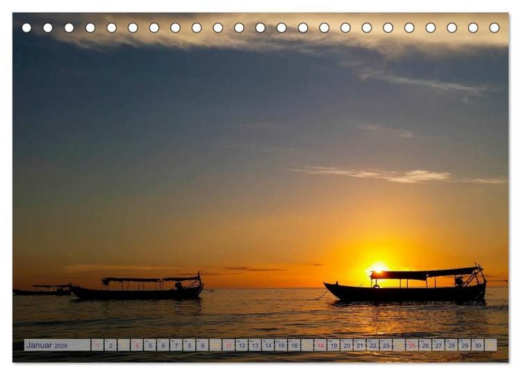 Produktbild: Kalender - Fotos selbst einkleben und selbst gestalten (Tischkalender 2026 DIN A5 quer), CALVENDO Monatskalender