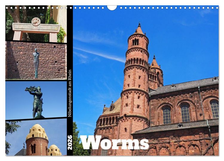 Produktbild: Worms-Nibelungenstadt am Rhein (Wandkalender 2026 DIN A3 quer), CALVENDO Monatskalender