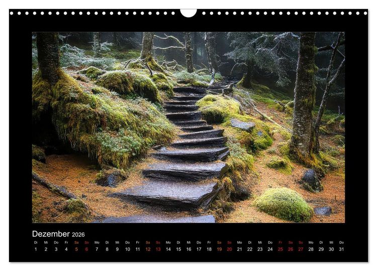 Produktbild: Geheimnisvolle Wege (Wandkalender 2026 DIN A3 quer), CALVENDO Monatskalender