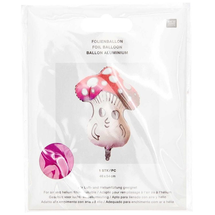 Produktbild: Folienballon Funny Shrooom, 1 Stk, 46 x 54 cm