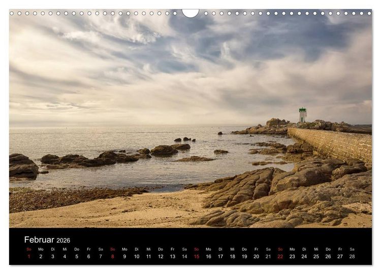 Produktbild: Bretagne entlang der K&uuml;ste (Wandkalender 2026 DIN A3 quer), CALVENDO Monatskalender