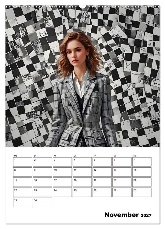 Produktbild: Schachspiel der Mode (hochwertiger Premium Wandkalender 2027 DIN A2 hoch), Kunstdruck in Hochglanz