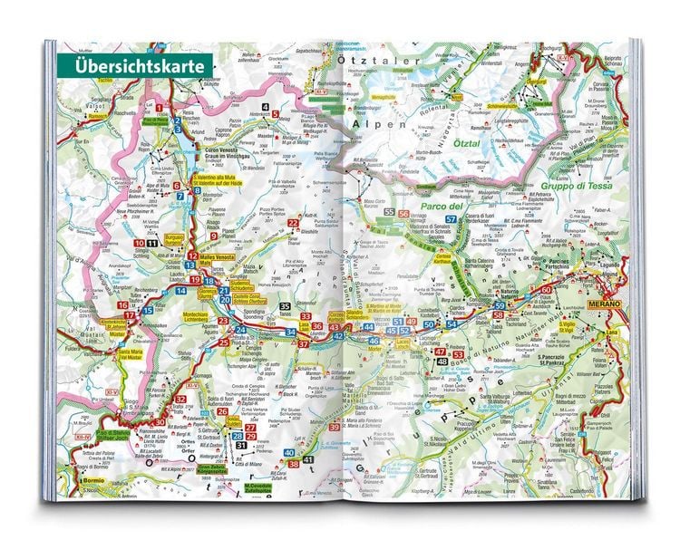 Produktbild: KOMPASS Wanderf&uuml;hrer Ortlergruppe und Vinschgau, 60 Touren mit Extra-Tourenkarte