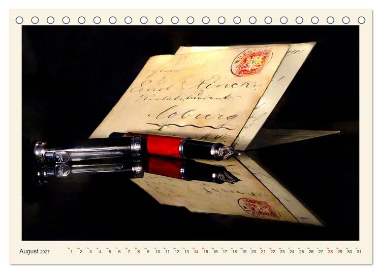 Produktbild: Handschriftlich (Tischkalender 2027 DIN A5 quer), CALVENDO Monatskalender